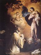 Bartolome Esteban Murillo San Bernardo and the Virgin Mary Sweden oil painting artist
